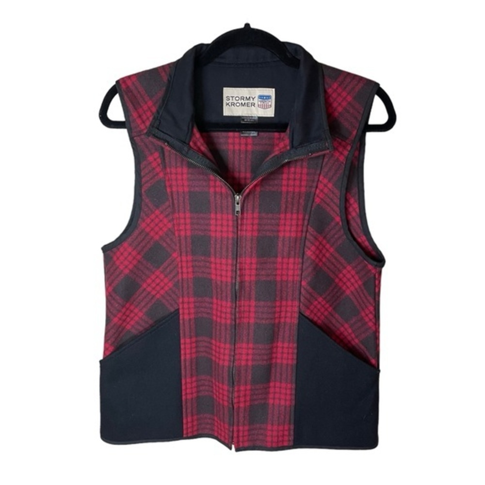 Stormy Kromer Ida Outfitter Plaid Wool Vest Woman’s Size Medium Multi-Season